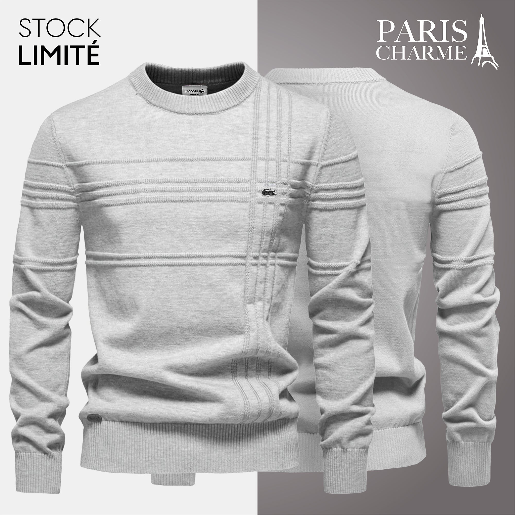 Pull Homme Texturé LC (DÉSTOCKAGE)